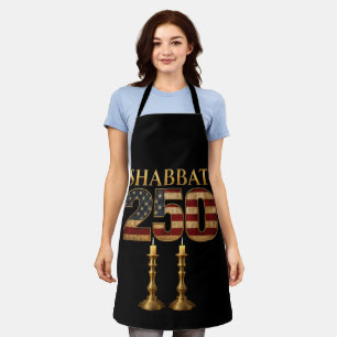 Shabbat 250 Kaars   Joods Amerikaans Erfgoed Schort