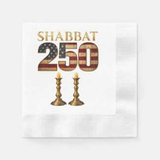 Shabbat 250 Kaars | Joods Amerikaans Erfgoed Servet