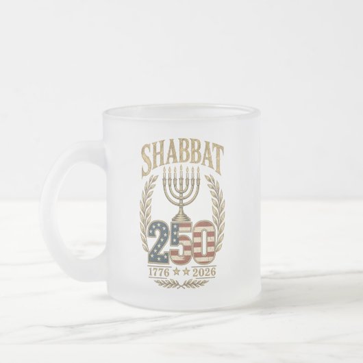 Shabbat 250e verjaardag Matglazen mok (Links)
