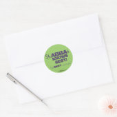 ShABBAt Abba kent best Ronde Sticker (Envelop)