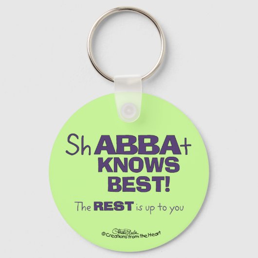 ShABBAt Abba kent best Sleutelhanger (Voorkant)