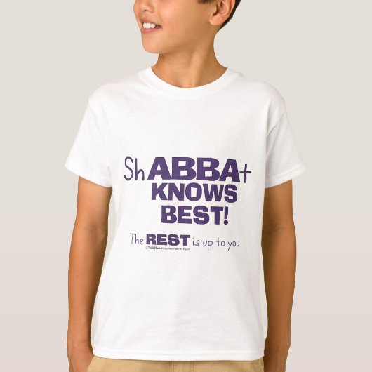 ShABBAt Abba kent best T-shirt (Voorkant)