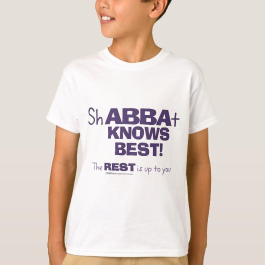 ShABBAt Abba kent best T-shirt (Voorkant)