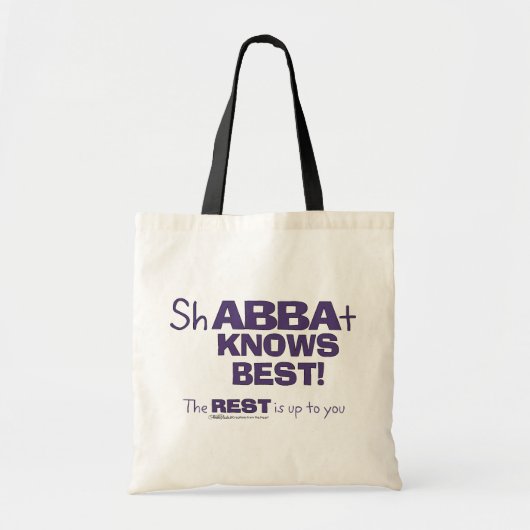 ShABBAt Abba kent best Tote Bag (Voorkant)