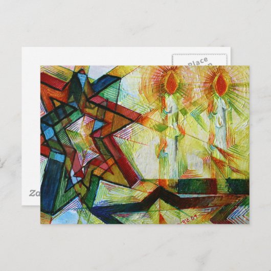 Shabbat Briefkaart (Voorkant / Achterkant)