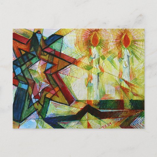 Shabbat Briefkaart (Voorkant)