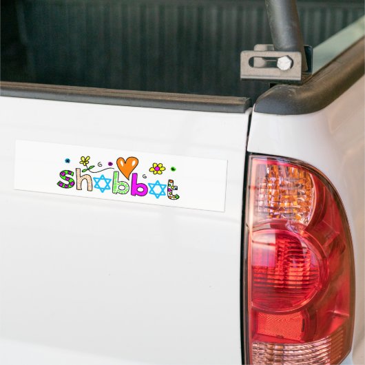 Shabbat Bumpersticker (Op Truck)