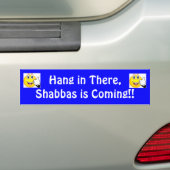 Shabbat Bumpersticker...hier hangen.... Bumpersticker (Op auto)