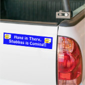 Shabbat Bumpersticker...hier hangen.... Bumpersticker (Op Truck)