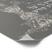 Shabbat Candle Blessing Poster (Hoek)