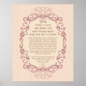 Shabbat Candle Blessing Poster (Voorkant)