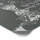 Shabbat Candle Blessing Poster (Hoek)