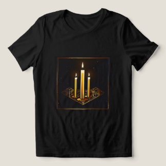 Shabbat Candles Logo T-SHIRT