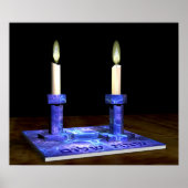 Shabbat Candlesticks Poster (Voorkant)