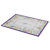 Shabbat Challah Cutting Board Hebrew Floral Snijplank (Hoek)