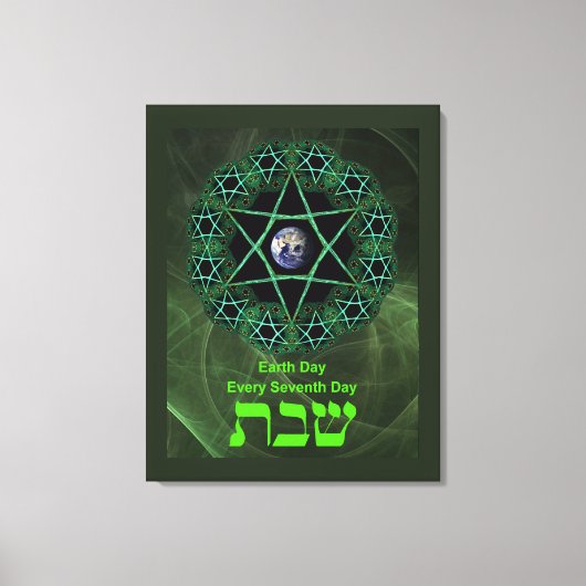 Shabbat - Earth Day Canvas Afdruk (Voorkant)
