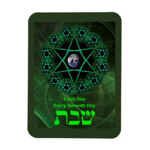 Shabbat - Earth Day Magneet