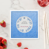 Shabbat Napkins met Blessing Servet (Insitu)