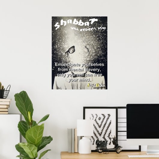 Shabbat Poster (Thuiskantoor)