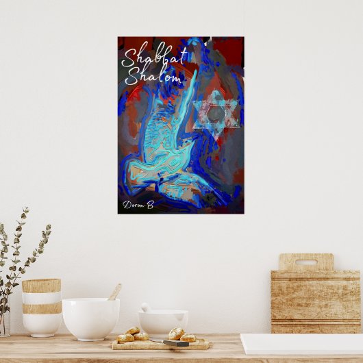 Shabbat Poster (Keuken)