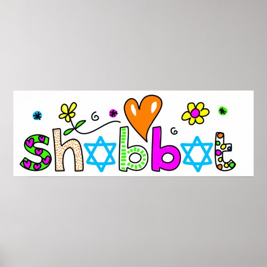 Shabbat Poster (Voorkant)