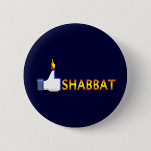 Shabbat Ronde Button 5,7 Cm