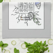 Shabbat Shalom B!$@#s! Challah-Hoesje Theedoek (Gevouwen)