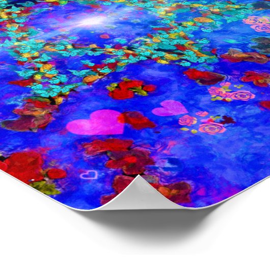 Shabbat shalom bloemen poster (Hoek)