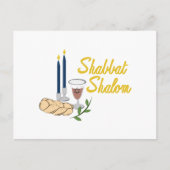 Shabbat Shalom Briefkaart (Voorkant)