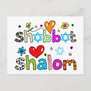 Shabbat, Shalom Briefkaart