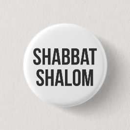 Shabbat Shalom Button
