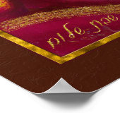 Shabbat Shalom Candles Hebrew African Woman Art Poster (Hoek)