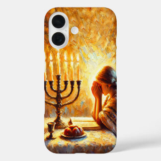 Shabbat shalom iPhone 16 hoesje