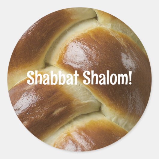 Shabbat Shalom Challah Sticker (Voorkant)