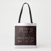 Shabbat Shalom Edelstenen Kunst - Vreedzame Zegeni Tote Bag (Voorkant)