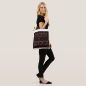 Shabbat Shalom Edelstenen Kunst - Vreedzame Zegeni Tote Bag (Op model)
