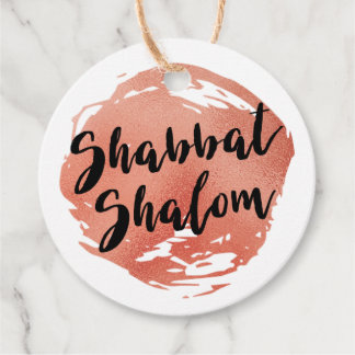 Shabbat Shalom gepersonaliseerd Label