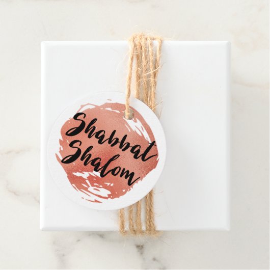 Shabbat Shalom gepersonaliseerd Label (In situ)