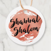 Shabbat Shalom gepersonaliseerd Label (Voorkant)