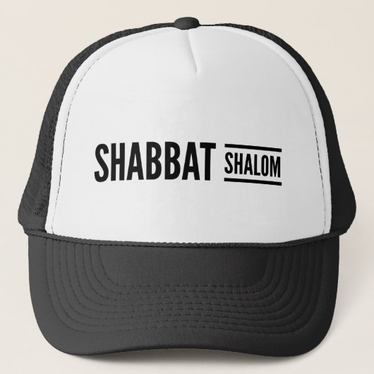 Shabbat Shalom Hebrew Roots Trucker Pet (Voorkant)