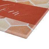 Shabbat Shalom Honey Comb Elegant Challah Snijplank (Hoek)