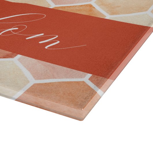 Shabbat Shalom Honey Comb Elegant Challah Snijplank (Hoek)