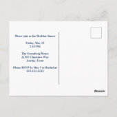 Shabbat Shalom Jewish Dinner Invitation Briefkaart (Achterkant)