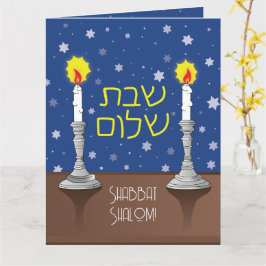 Shabbat Shalom kaarsen groet Kaart