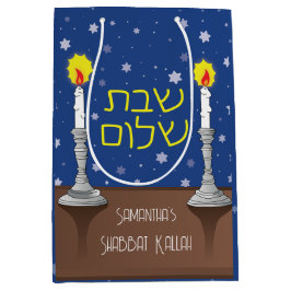Shabbat Shalom kaarsen Medium Cadeauzakje
