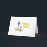 Shabbat Shalom Kaart<br><div class="desc">De Shabbat is heilig. Voeg dit afbeelding toe aan de doek voor dit heilige eten.</div>