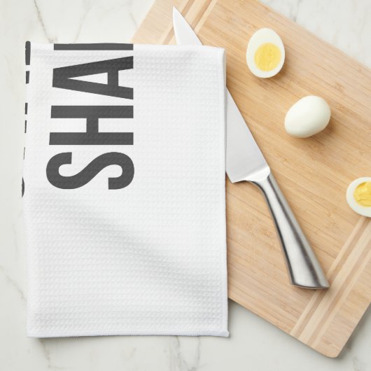 Shabbat Shalom Kitchen Towel Theedoek (Quarter Fold)