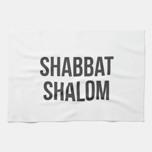 Shabbat Shalom Kitchen Towel Theedoek (Horizontaal)