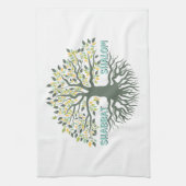 Shabbat Shalom Levensboom Ez Hachaim Joods Theedoek (Verticaal)