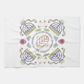 Shabbat Shalom Modern Hand Towel Theedoek (Horizontaal)
